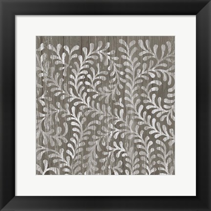 Framed Weathered Wood Patterns III Print
