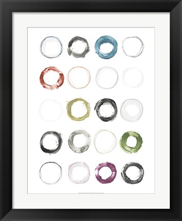 Framed Circular Magnetism II Print