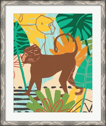 Framed Graphic Jungle III Print