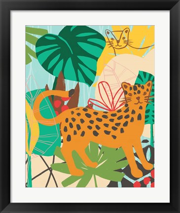 Framed Graphic Jungle IV Print