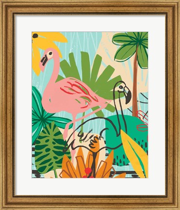 Framed Graphic Jungle VI Print