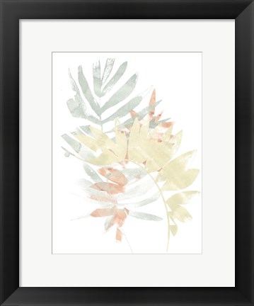 Framed Pastel Tropics IV Print