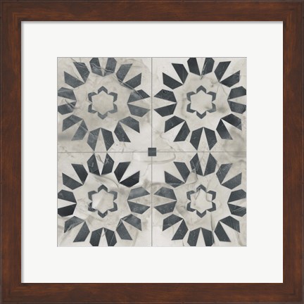 Framed Neutral Tile Collection III Print