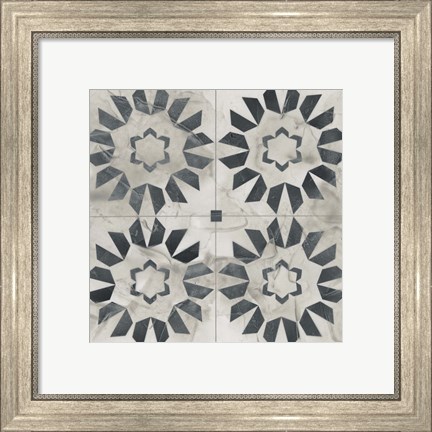 Framed Neutral Tile Collection III Print