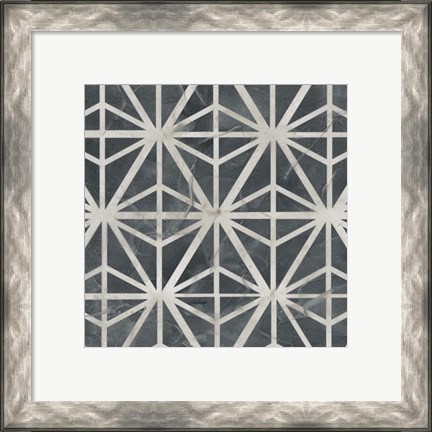 Framed Neutral Tile Collection VII Print