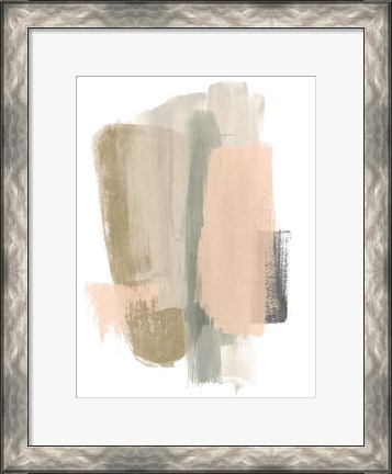 Framed Blush Abstract VII Print