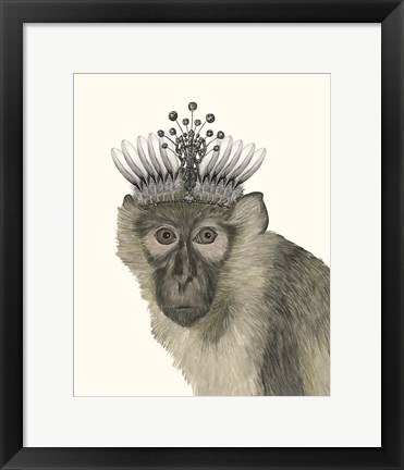 Framed Majestic Monkey I Print