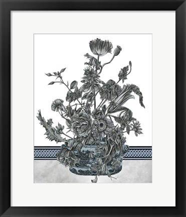 Framed Bouquet in China I Print