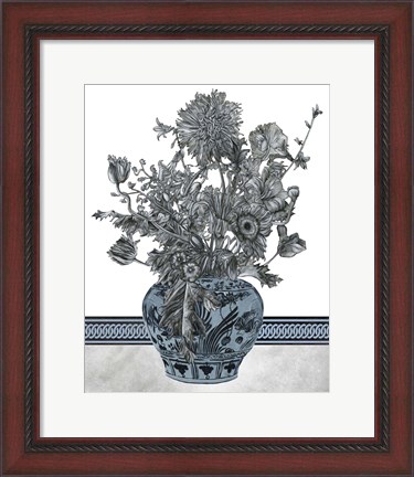 Framed Bouquet in China II Print
