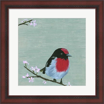 Framed Bird &amp; Blossoms IV Print