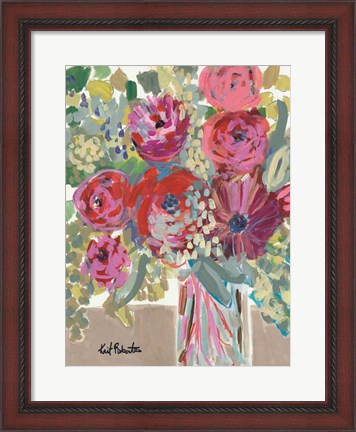 Framed Blooming in the Window Sill Print