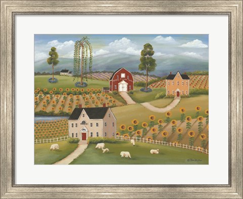 Framed Valley Flower Farms Print