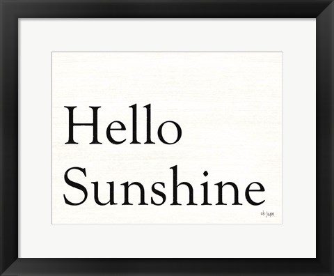 Framed Hello Sunshine Print