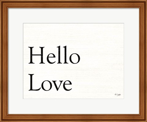 Framed Hello Love Print