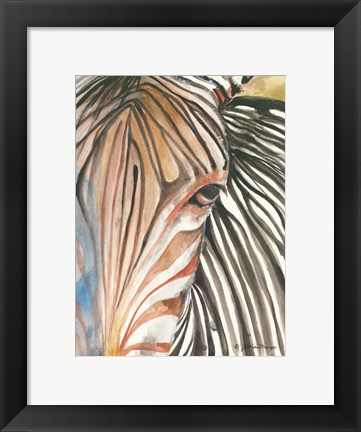 Framed Zebra Print