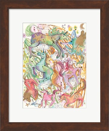 Framed Unicorn Dance Print