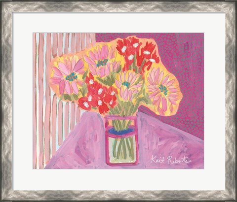 Framed Flowers for Vivian Print