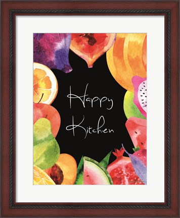 Framed Happy Kitchen Print