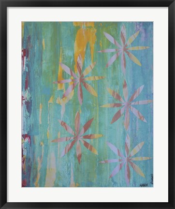 Framed Stained Glass Blooms II Print