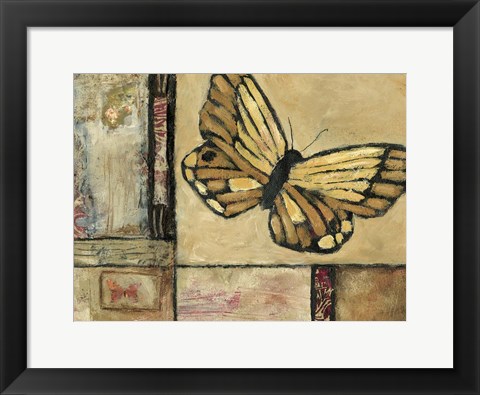 Framed Butterfly in Border II Print