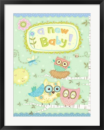 Framed Baby Owl II Print