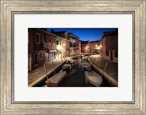 Framed Burano Street Lights II Print