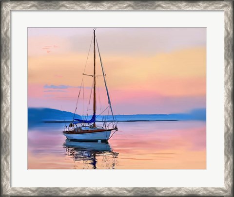 Framed Sailing Portrait I Print