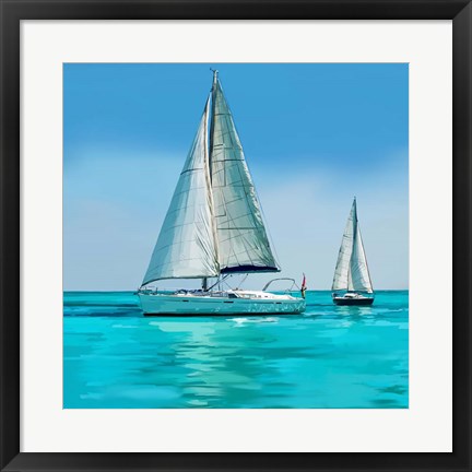 Framed Sailing Portrait IV Print
