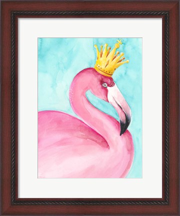 Framed Flamingo Queen II Print
