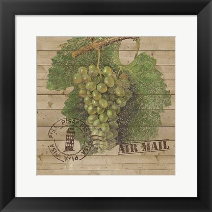 Framed Grape Crate IV Print