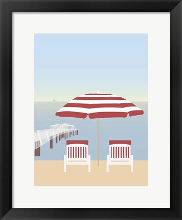 Framed Lido di Camaiore I Print