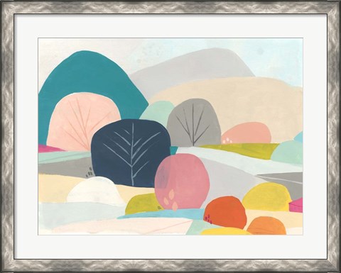 Framed Meadow Whimsy I Print