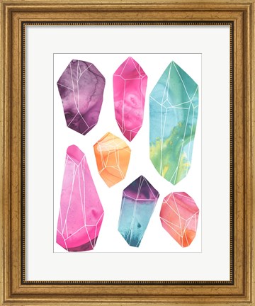 Framed Prism Crystals II Print