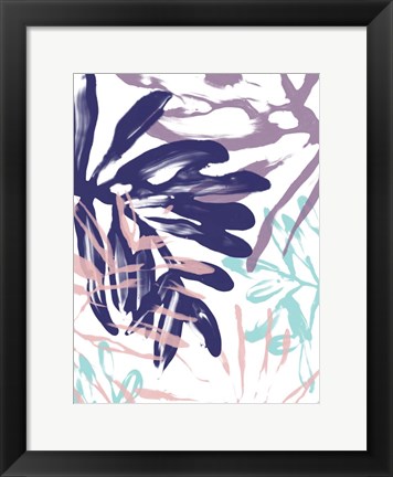 Framed Miami Floral I Print