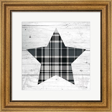 Framed Nordic Holiday XIII Plaid Print