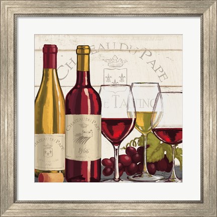 Framed Wine Tasting II Print