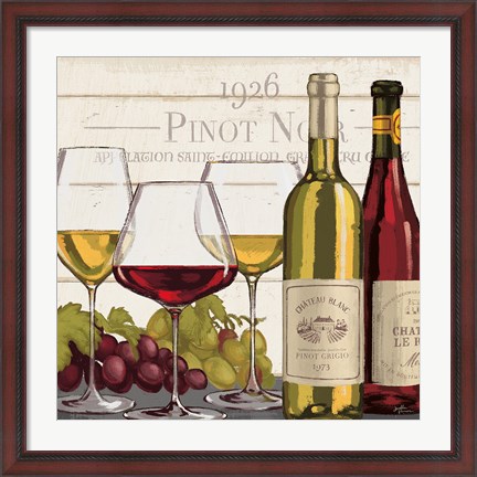 Framed Wine Tasting III Print