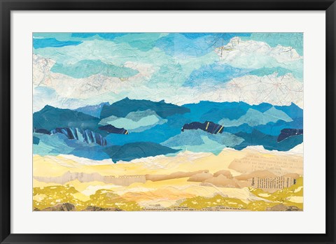 Framed Abstract Coastal I Print