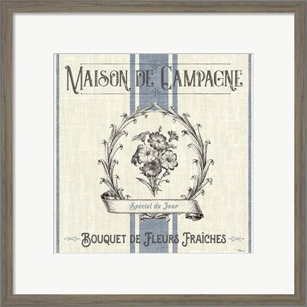 Framed French Farmhouse IV Print