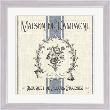 Framed French Farmhouse IV Print