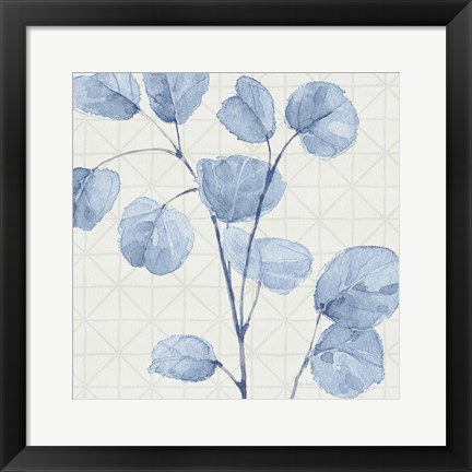 Framed Mixed Greens LII Blue Print