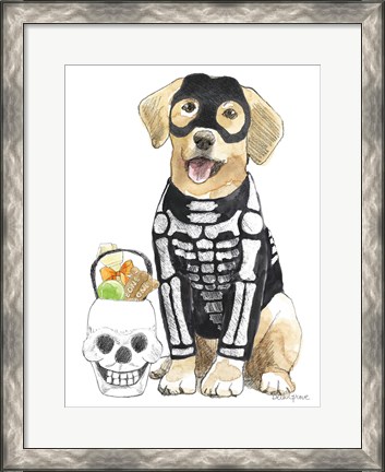 Framed Halloween Pets VII Print