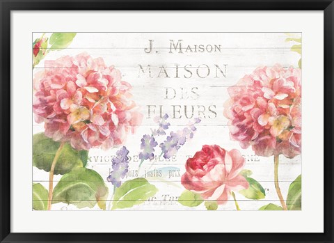 Framed Maison Des Fleurs II Print