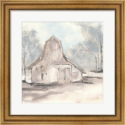 Framed Barn VI Print