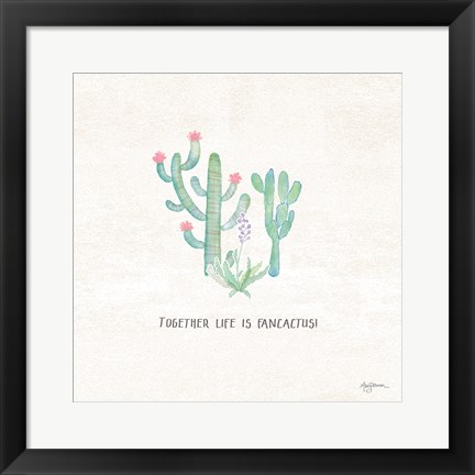 Framed Bohemian Cactus VIII Print