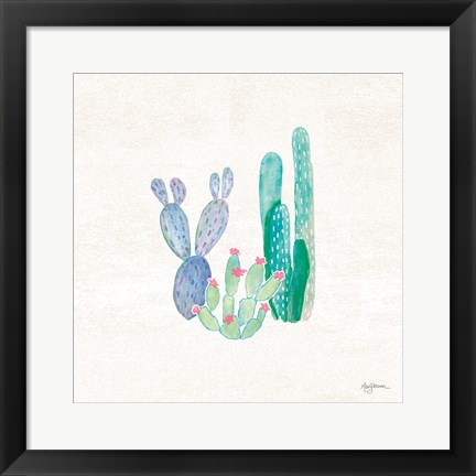 Framed Bohemian Cactus II Print