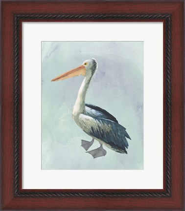 Framed Watercolor Beach Bird VI Print