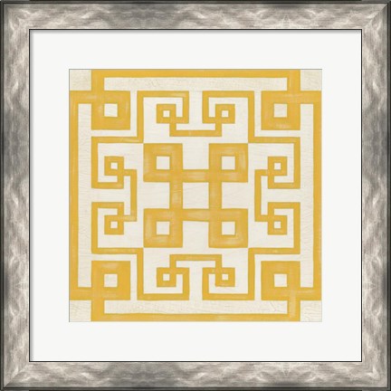 Framed Maze Motif II Print