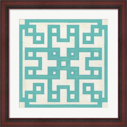 Framed Maze Motif III Print