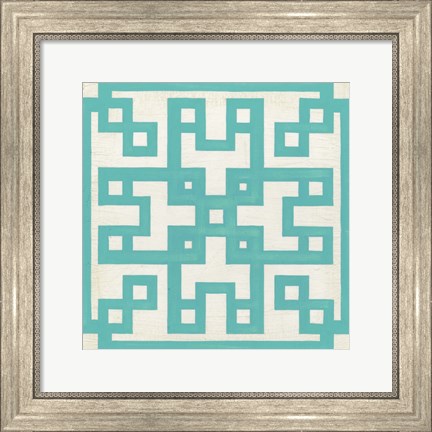 Framed Maze Motif III Print